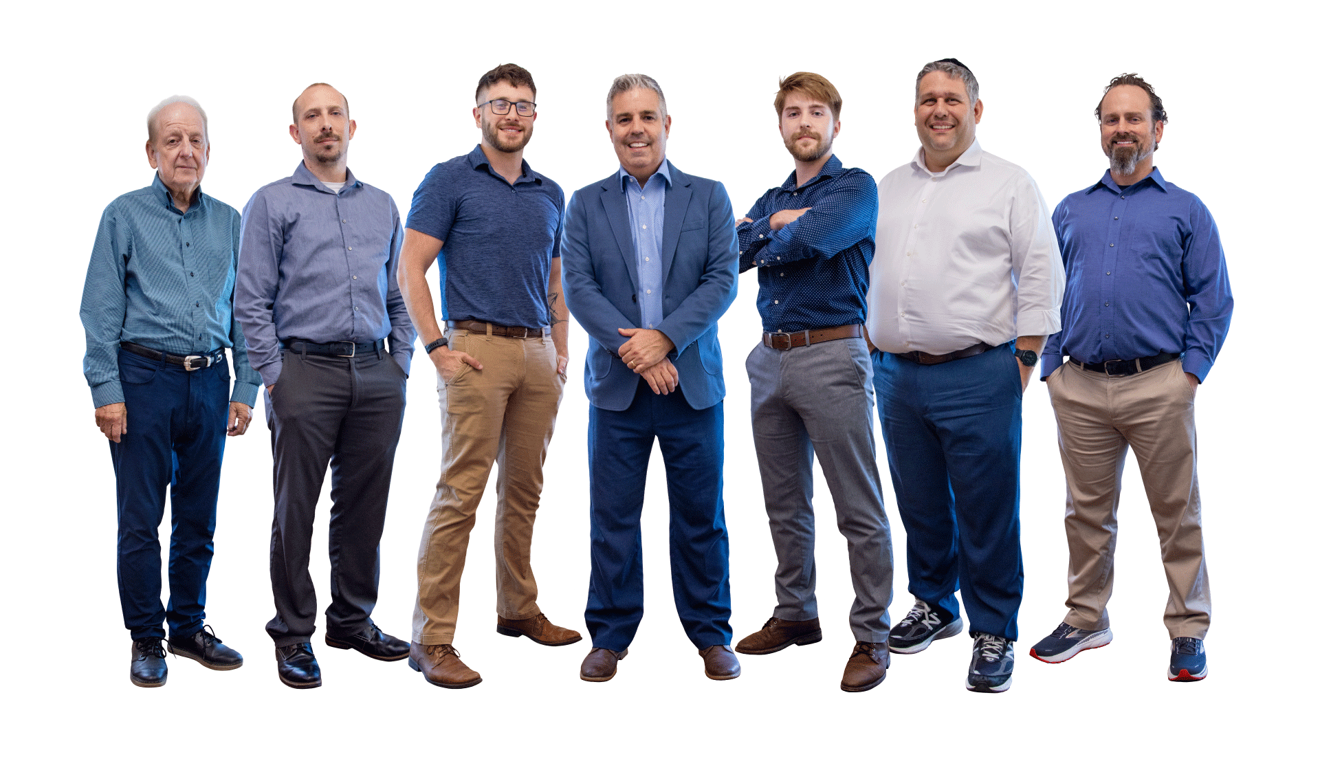 The Iconium Networks team standing next to each other.
